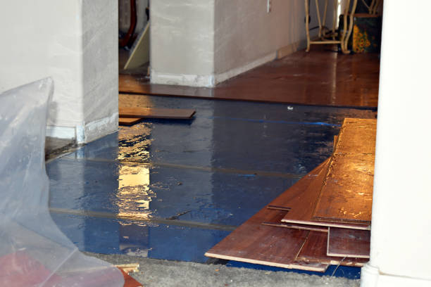 Professional Burst Pipe Cleanup technician working in Stanley, NC